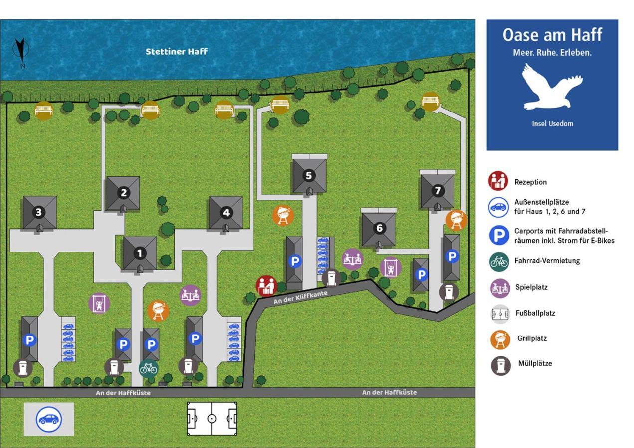 Appartement "Mondstein" Mit Penthouseflair - Oase Am Haff Garz  Ngoại thất bức ảnh